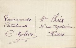 VINTAGE POSTCARD Deauville the Flowered Beach the Iron boiler