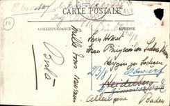 Normando de la corte del hotel de Deauville Normandia de la POSTAL de la VENDIMIA