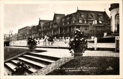 VINTAGE POSTCARD Deauville the Flowered Beach Normandy Hotel