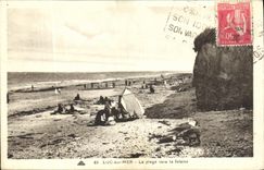 POSTAL Lucas de la VENDIMIA en el mar la playa hacia el acantilado