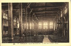 CPA Honfleur Eglise Ste Catherine La Nef 