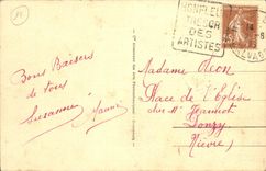 VINTAGE POSTCARD Honfleur Small fishing boats Boats