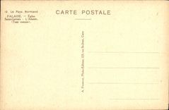 VINTAGE POSTCARD Cliff Church Saint Gervais L Apse