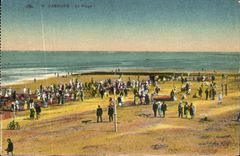 POSTAL Cabourg de la VENDIMIA la playa