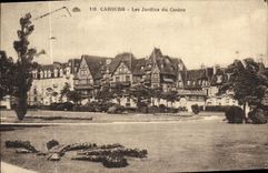 Jardines de Cabourg de la POSTAL de la VENDIMIA del casino