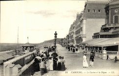 POSTAL Cabourg de la VENDIMIA el casino y la presa