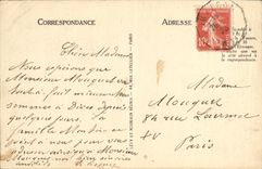 POSTAL Cabourg de la VENDIMIA el casino y el hotel grande