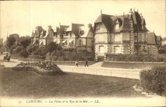 Chalets de Cabourg de la POSTAL de la VENDIMIA y la calle del mar