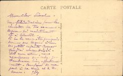 POSTAL Bayeux de la VENDIMIA el interior de la catedral