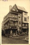 Las casas de Bayeux Vieilles de la POSTAL de la VENDIMIA tienen L angulo de la calle San Martin y de la calle de los cocineros