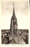 POSTAL Bayeux de la VENDIMIA la torre de la central de la catedral