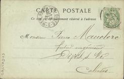 POSTAL Bayeux de la VENDIMIA el lugar del castillo