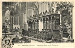 Paradas de Bayeux de la POSTAL de la VENDIMIA del estribillo de la catedral