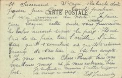 POSTAL Bayeux de la VENDIMIA las paradas y el estribillo de la catedral