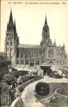 POSTAL Bayeux de la VENDIMIA la catedral vista de L Eveche