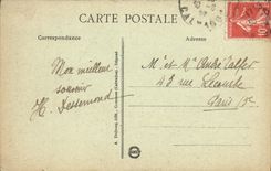 Estribillo y L Apse de la catedral de Bayeux de la POSTAL de la VENDIMIA