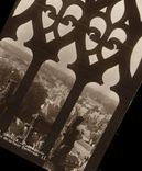 Corte de la central de Bayeux Cathedrale Fenestrates de la POSTAL de la VENDIMIA