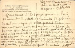 POSTAL Bayeux de la VENDIMIA la D vista catedral una esquina hermosa