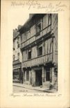 Hotel viejo de Bayeux de la POSTAL de la VENDIMIA de Francois 1r