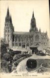 POSTAL Bayeux de la VENDIMIA la catedral vista de L Eveche