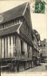 VINTAGE POSTCARD Lisieux House of the 16th Street to Broad beans