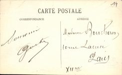 VINTAGE POSTCARD Lisieux House of the 16th Street to Broad beans