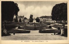 POSTAL Lisieux de la VENDIMIA el jardin público
