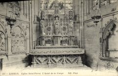 Saint Pierre L puente de la iglesia de Lisieux de la POSTAL de la VENDIMIA del horno de la Virgen