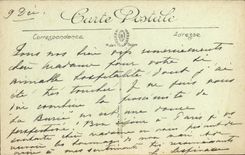 Casa de Lisieux de la POSTAL de la VENDIMIA de la decimosexto calle a las habas