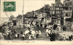 Tableros de Trouville de la POSTAL de la VENDIMIA