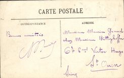 VINTAGE POSTCARD Trouville Boards