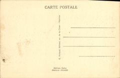 POSTAL Trouville de la VENDIMIA la reina de las rocas negras de las playas