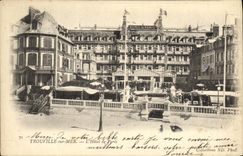 POSTAL Trouville de la VENDIMIA en el mar L hotel de Paris