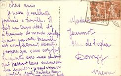 POSTAL Trouville de la VENDIMIA la reina de las playas pequena Normandia y de la caminata del embarcadero