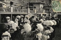 POSTAL Trouville L hora de la VENDIMIA de la música al casino