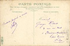 POSTAL Trouville de la VENDIMIA la caminata del embarcadero