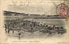 POSTAL Trouville de la VENDIMIA en los pecadores D Equilles del mar