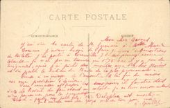 POSTAL Trouville de la VENDIMIA en los embarcaderos del mar por el tiempo pesado