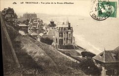 POSTAL Trouville de la VENDIMIA vista del camino D Honfleur