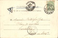 La POSTAL Compiegne de la VENDIMIA el cuarto del castillo tiene que dormir de Napoleon III