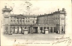 POSTAL Compiegne de la VENDIMIA el ataque frontal del principal del castillo