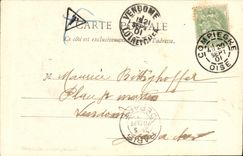 POSTAL Compiegne de la VENDIMIA el ataque frontal del principal del castillo