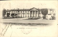 POSTAL Compiegne de la VENDIMIA el castillo visto del parque