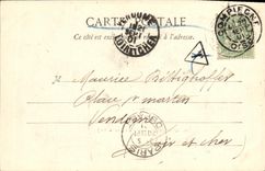 POSTAL Compiegne de la VENDIMIA el castillo visto del parque