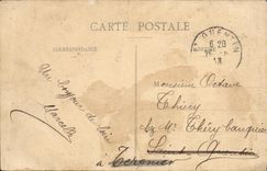 Sala de estar del paladar de Compiegne de la POSTAL de la VENDIMIA de Huntings