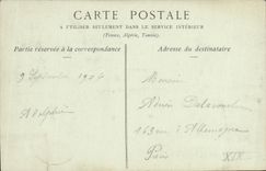 POSTAL Compiegne L iglesia Antonio santo de la VENDIMIA