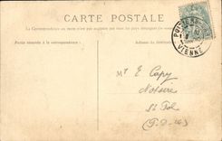 VINTAGE POSTCARD Poitiers Seen of Clain Bridge of Rochereull