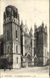VINTAGE POSTCARD Poitiers the Cathedral Saint Pierre