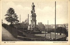 VINTAGE POSTCARD Poitiers Monument in Colonial Militaria