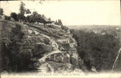 VINTAGE POSTCARD Poitiers Seen from Road of Paris Rocks of Porteau